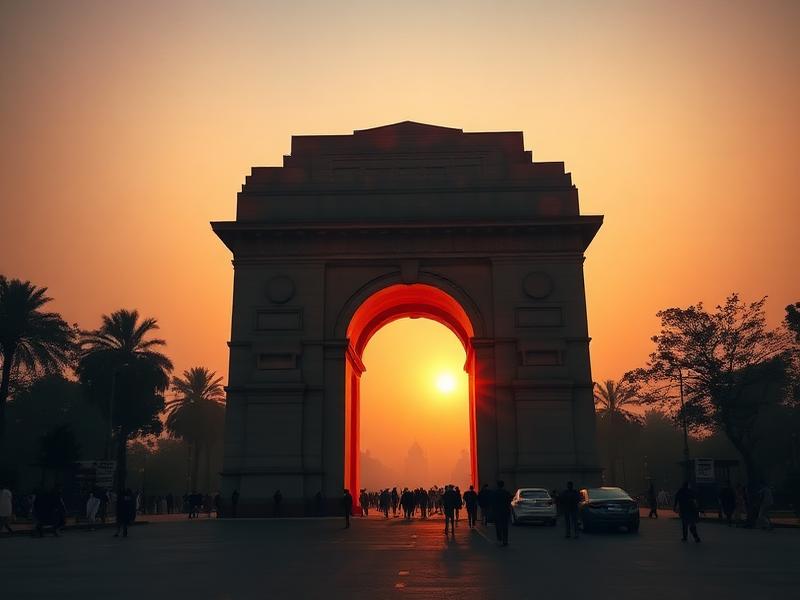 Delhi skyline